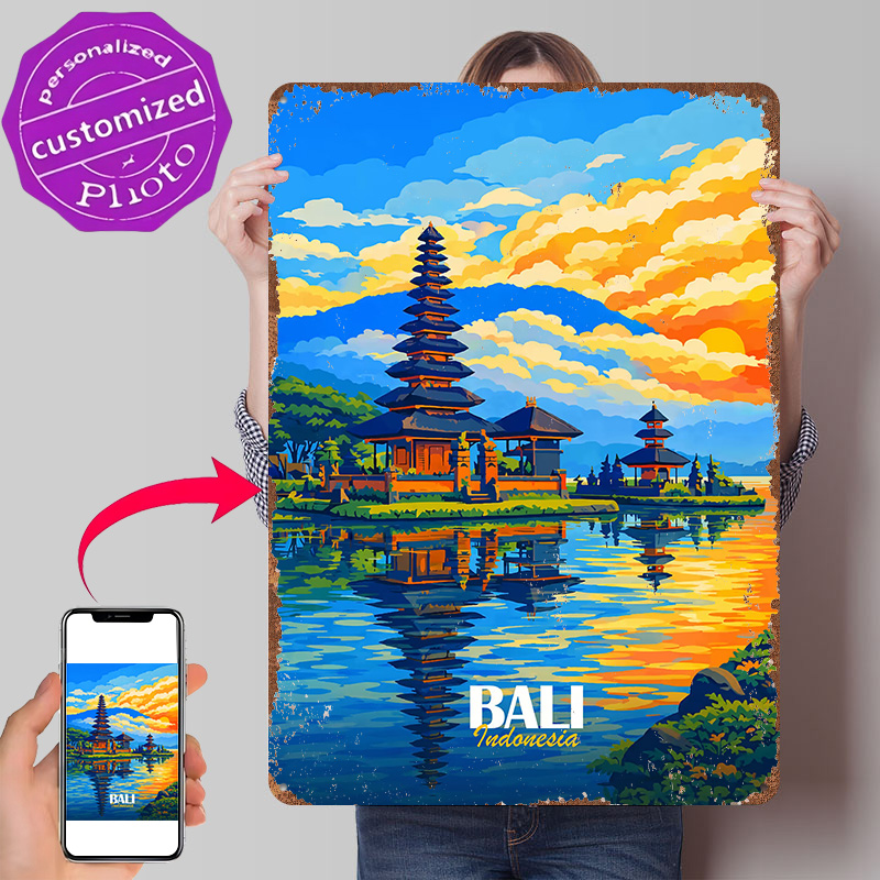 3D Printing Bali - Poster del Tempio Ulun Danu di