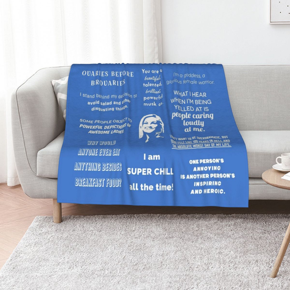 3D Printing Quotes - Coperta con citazioni di Leslie Knope,