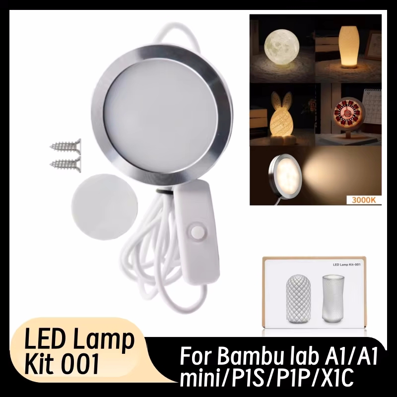3D Printing Bambu Lab A1 - Lampada LED modello stampante 3D per
