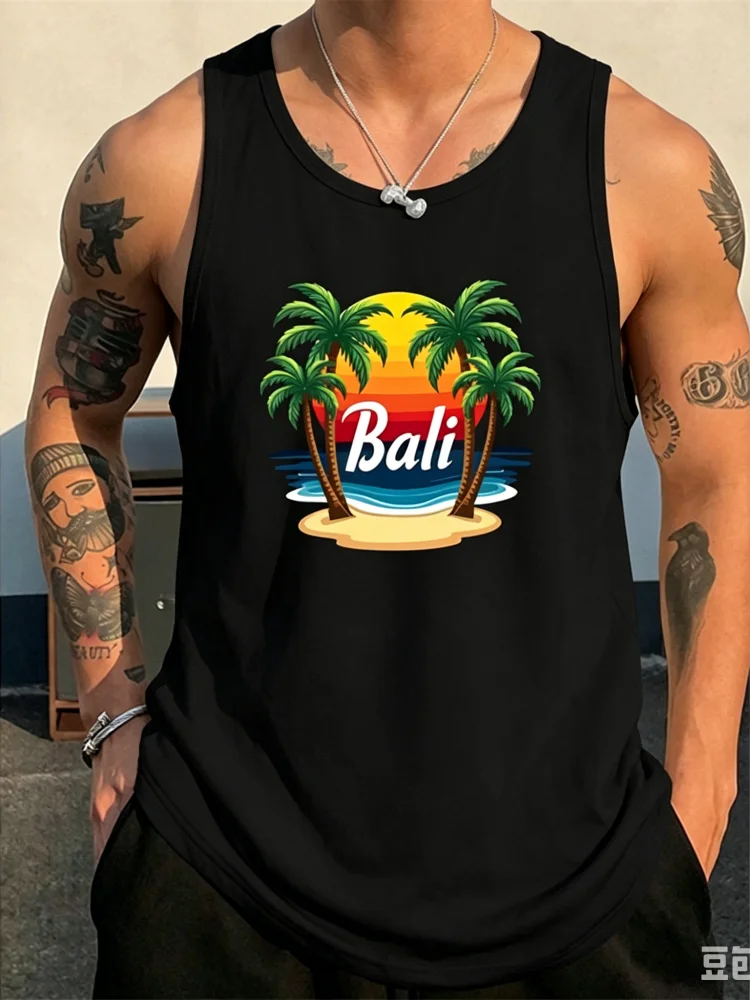 3D Printing Bali - Canotta da uomo estiva 2026 con