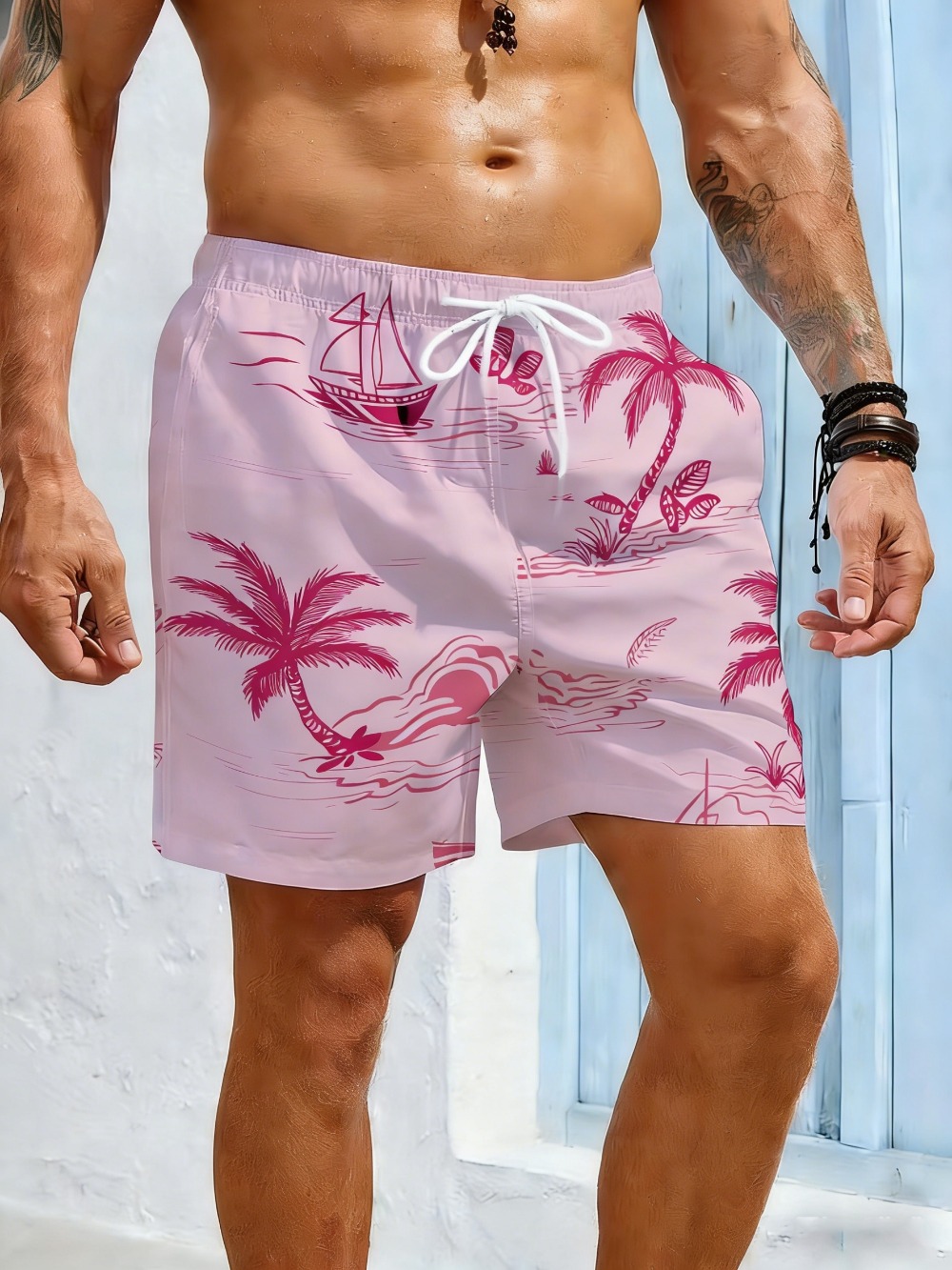 3D Printing Waste - Pantaloncini da uomo con stampa 3D
