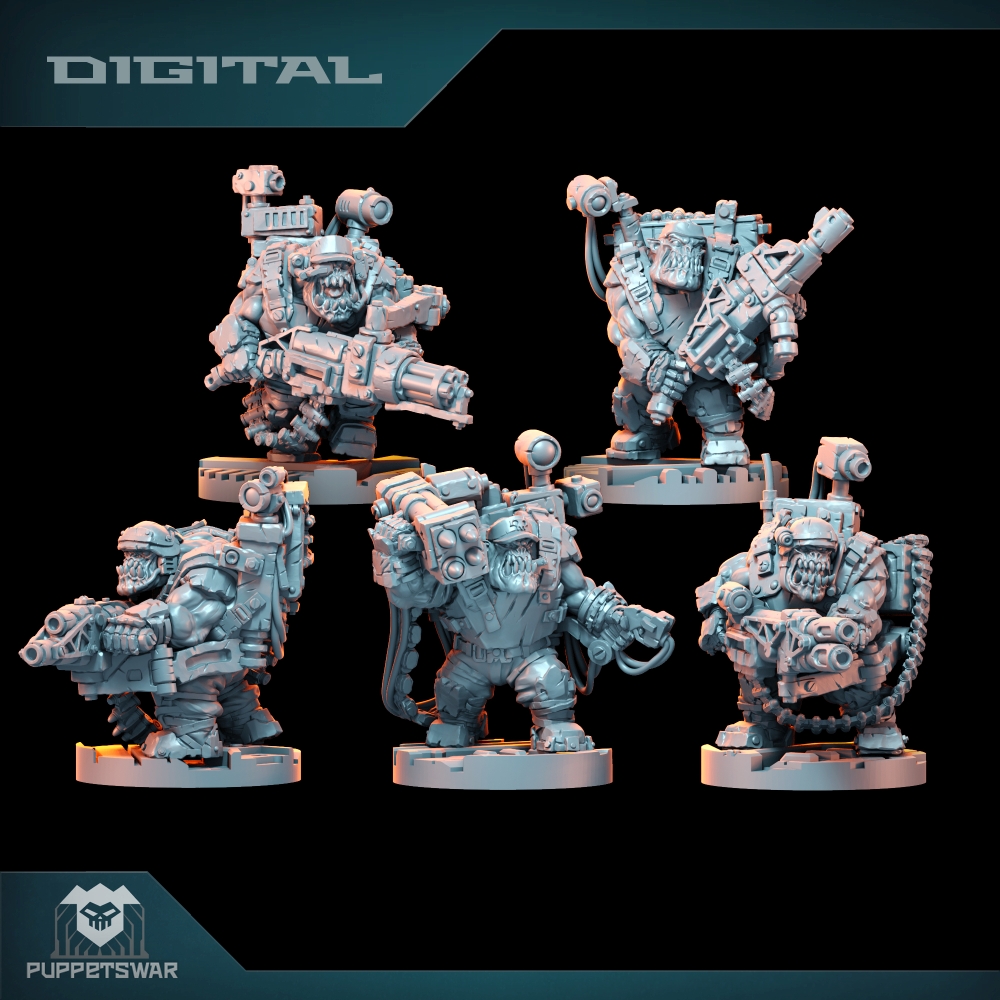 3D Printing Resin - Orc Ultimate Badasses Squad, Figura di