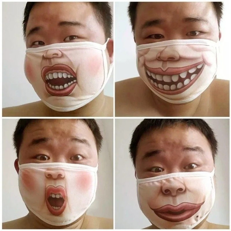 3D Printing Mask - Maschere Divertenti Unisex con Stampa 3D