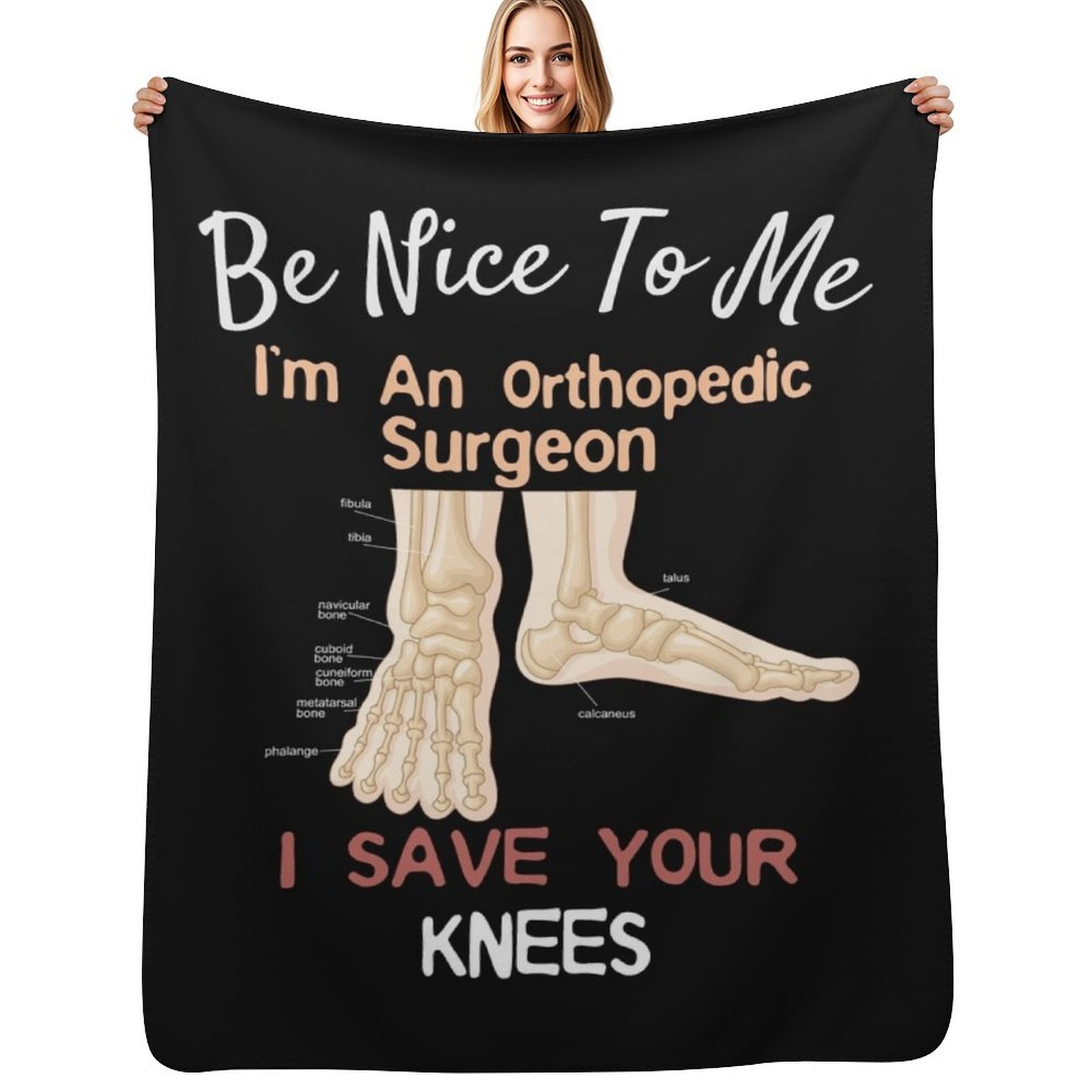3D Printing Orthopedics - Divertente coperta con design da chirurgo