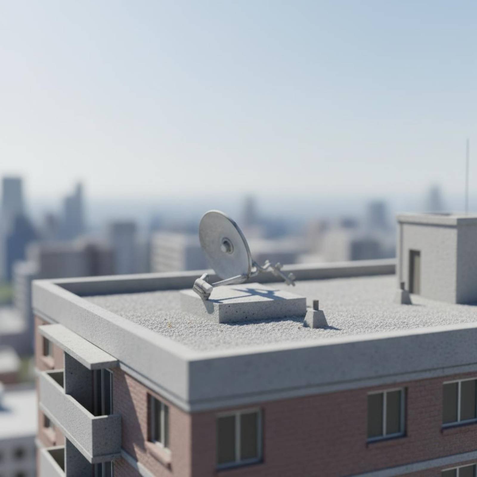 3D Printing Resin - 4 Pezzi Modello di Antenna Satellitare