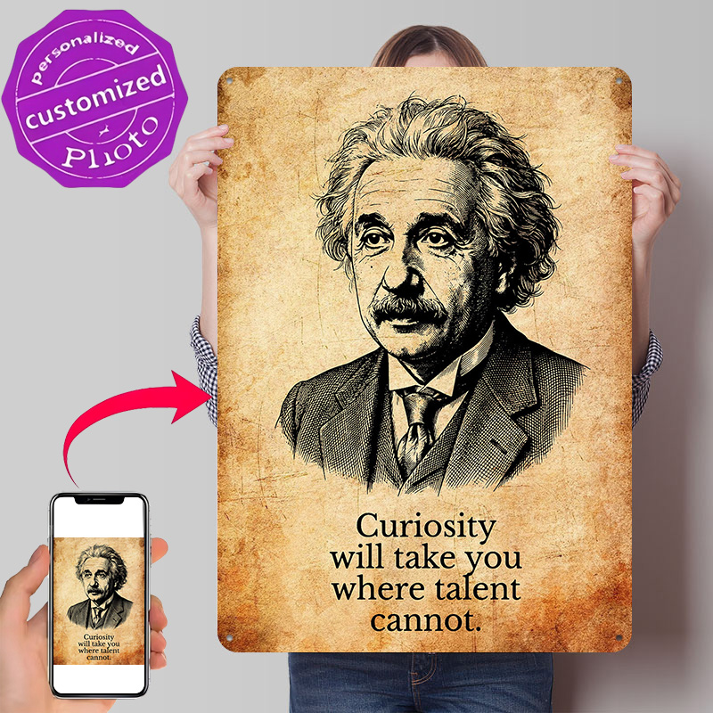 3D Printing Quotes - Poster con Citazione Ispirazionale di Albert