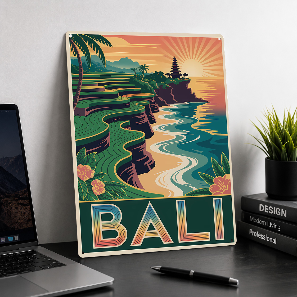 Poster Artistico di Bali con S - 3D Printing Bali recensione e prezzo