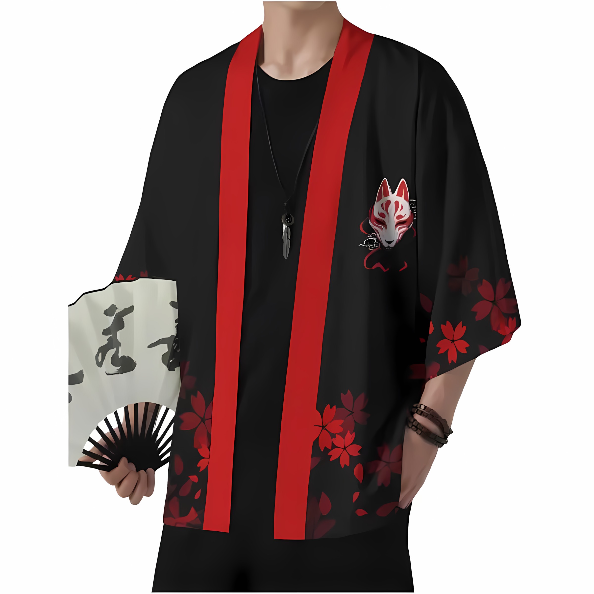 Kimono Uomo Nuovo Stile Estate - 3D Printing Mask recensione e prezzo