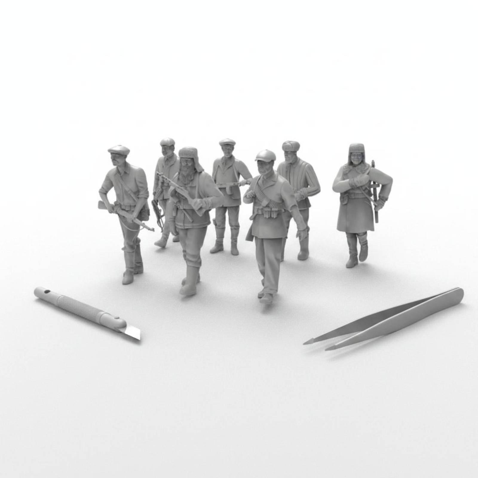 Set di 7 Figurine di Soldati d - 3D Printing Resin recensione e prezzo