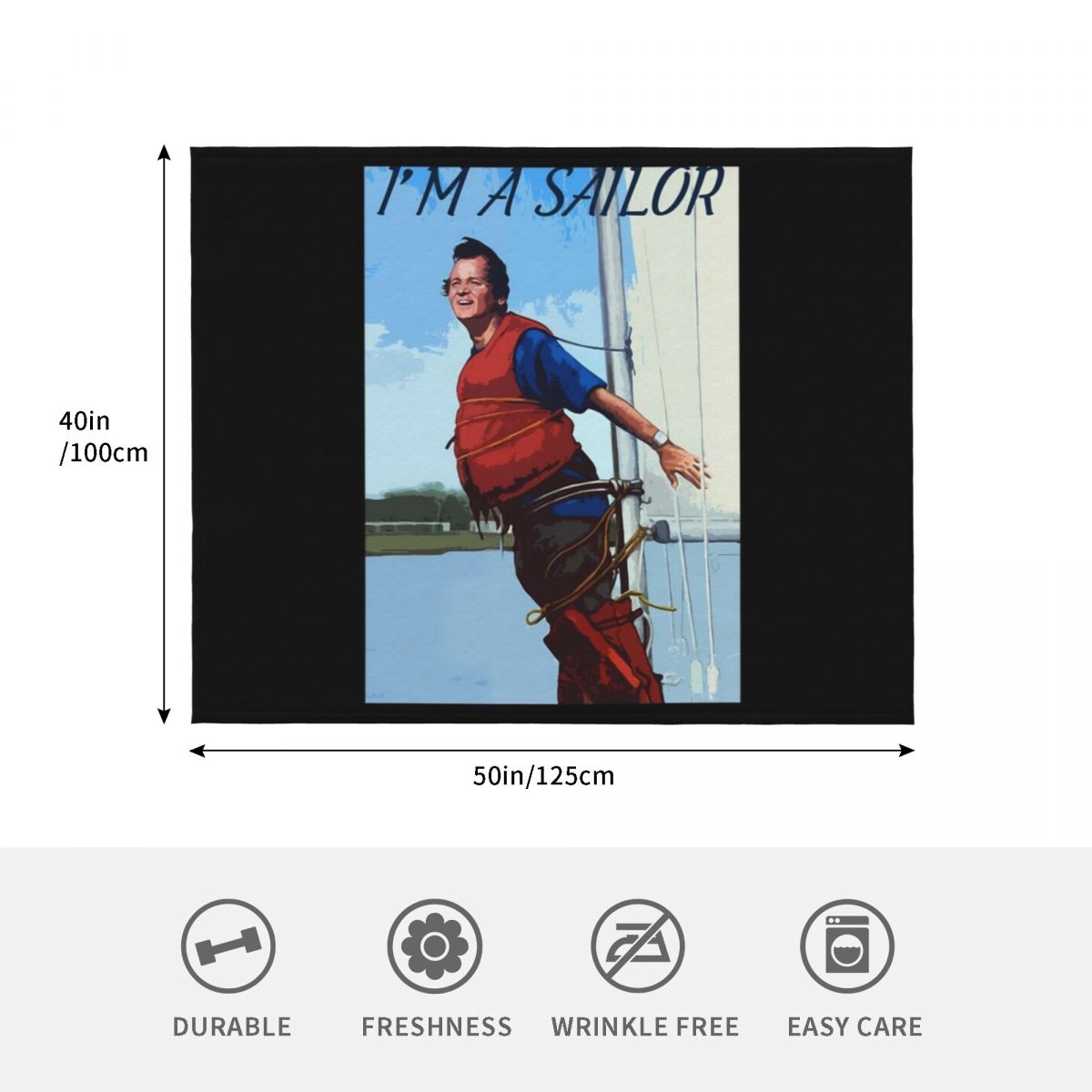 Im A Sailor Bob Quote Coperta  - 3D Printing Quotes recensione e prezzo