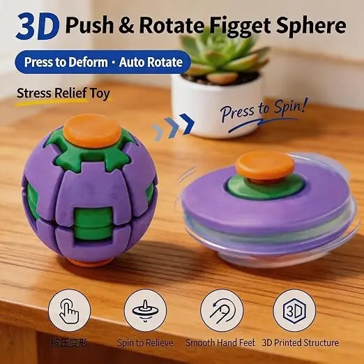 Fidget Spinner a Sfera Stampat - 3D Printing Viral recensione e prezzo